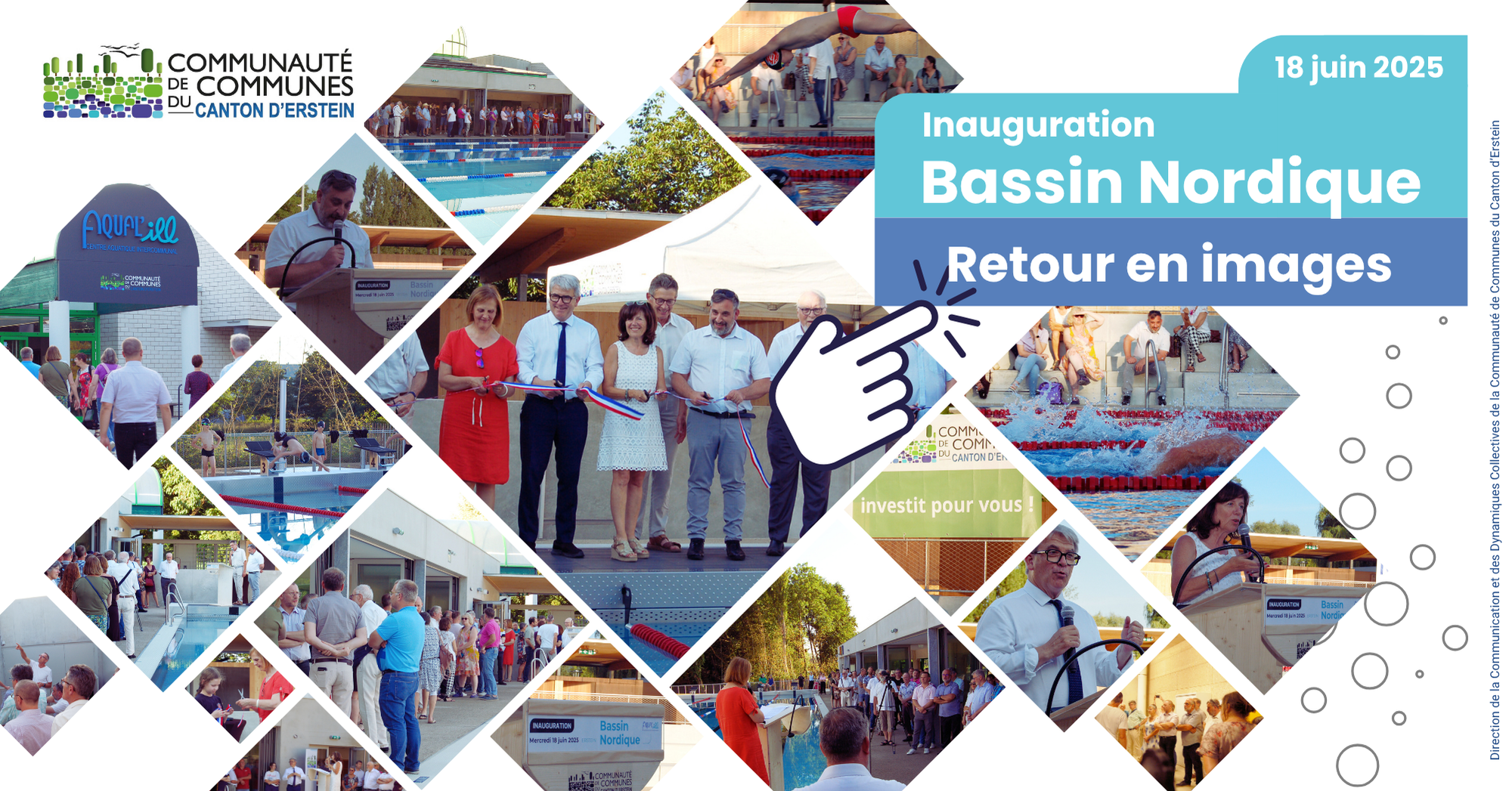 Inauguration du bassin nordique de l'Aqual'ill